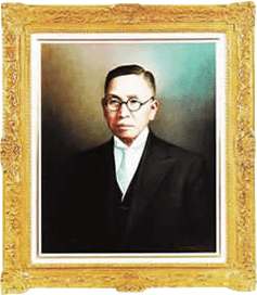 ヤマハの礎を築き上げた川上嘉市氏の肖像画