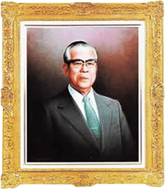 浜松市長を務めた平山博三氏の肖像画